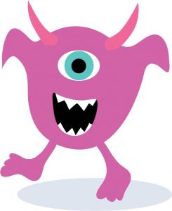 Angry monsters vector avatars