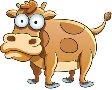 Cow animal farm vector design