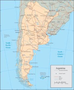 Argentina vector map