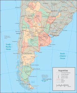 Argentina vector map