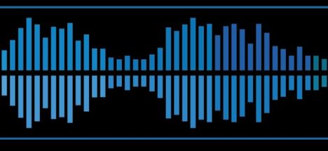 Audio waves and signals vector