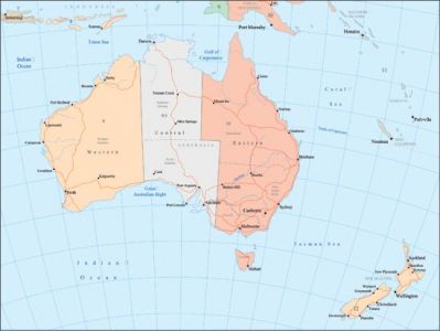 Australia vector map