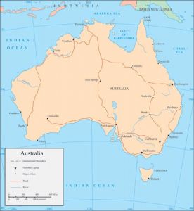 Australia vector map