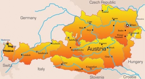 Austrian vector map