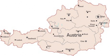 Austrian vector map