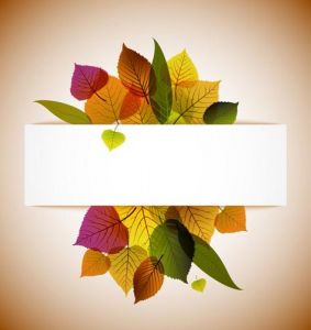 Autumn vector banner design