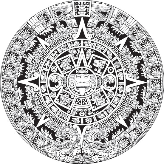 Aztec Calendar Vector