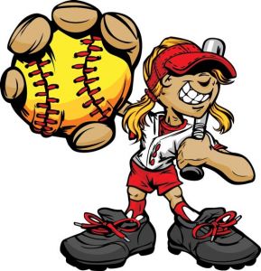 Baseball cartoon characters vector