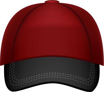 Baseball hats vector models