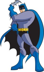 Batman cartoon character vector