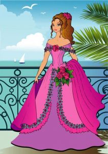 Beautiful princess vector cartoons