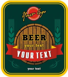 Beer logo label