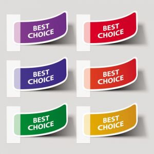 Best choice stickers vector