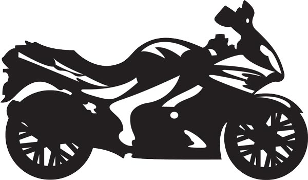 Bikers clipart vector shapes