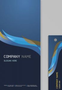 Corporate blue tags vector