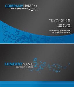 Business card corporate identity