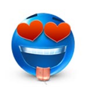 Blue emoticon model