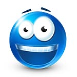 Blue emoticon model