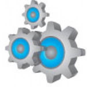 Blue icon vector