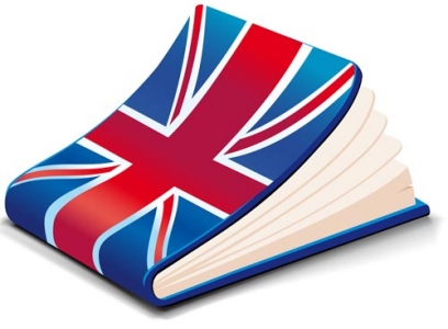Book covered in flag