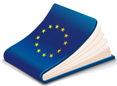 Book covered in flag