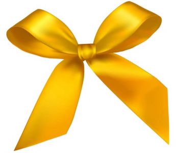 Yellow bow vector design