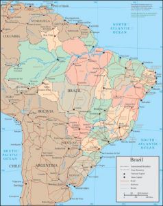 Brazil vector map