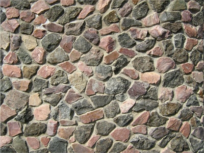 Bricks and stone background texture