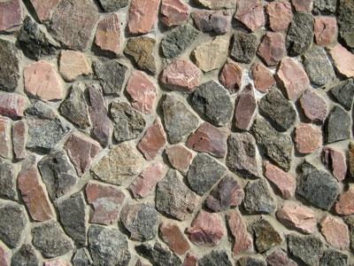 Bricks and stone background texture