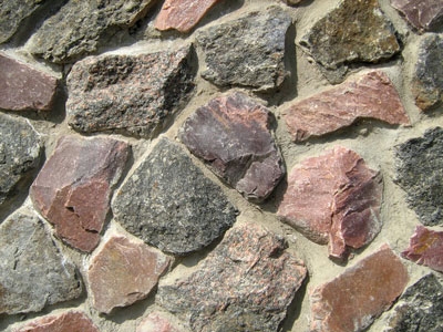 Bricks and stone background texture