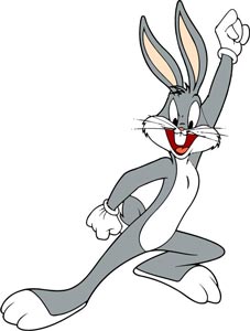 Bugs Bunny cartoon clipart vector Bugs Bunny cartoon clipart vector