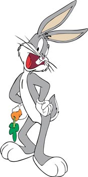 Bugs Bunny cartoon clipart vector Bugs Bunny cartoon clipart vector