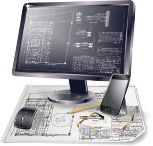 Building plan drawings vector