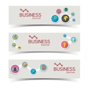 Abstract business banners set