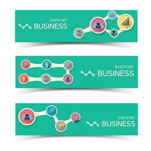 Abstract business banners set