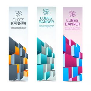 Abstract banners set