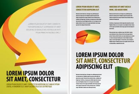 Business brochure vector design