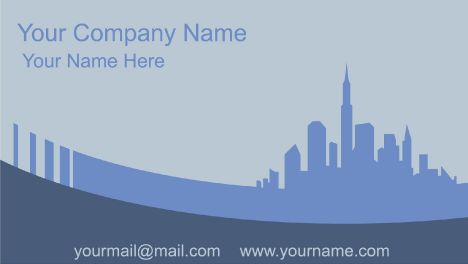 City business cards vector