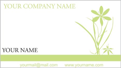 Floral business cards vector