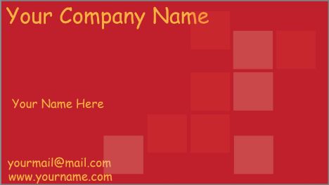 Red business cards vector