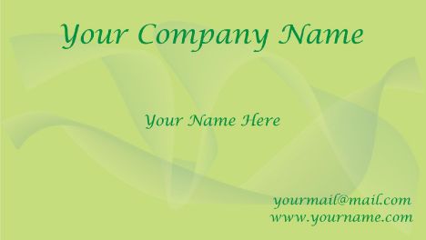 Green business cards vector