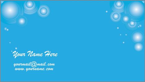 Blue business cards vector