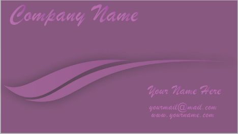 Purple business cards vector