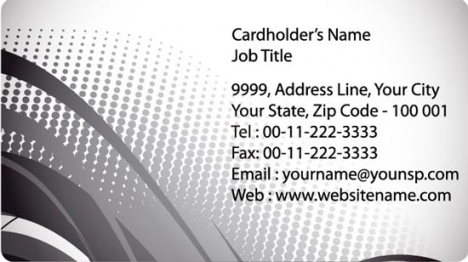 Business card vector