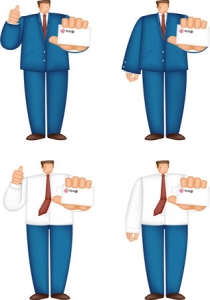 Business man clipart vector