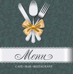 Cafe bar restaurant menu design