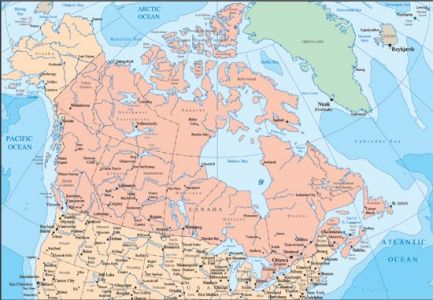 Canada vector maps