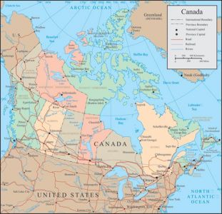 Canada vector maps