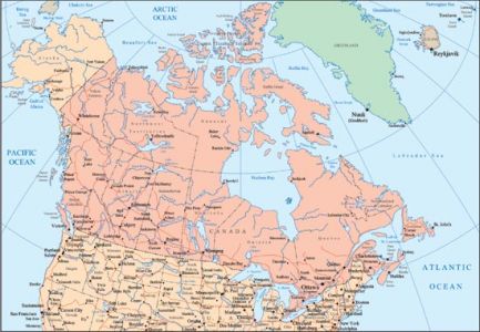 Canada vector maps