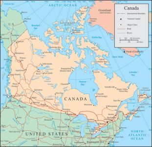 Canada vector maps